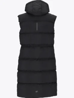 Mode Eva Puffy Vest D Lang vattert vest til dame