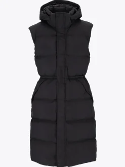 Mode Eva Puffy Vest D Lang vattert vest til dame
