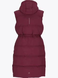 Mode Eva Puffy Vest D Lang vattert vest til dame
