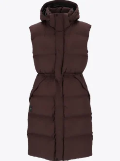 Mode Eva Puffy Vest D Lang vattert vest til dame
