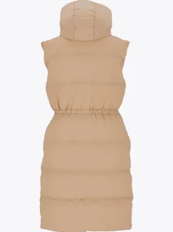 Mode Eva Puffy Vest D Lang vattert vest til dame