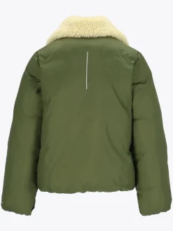 Mode Flex Warm Jakke D Kort vattert jakke med avtakbar teddykrage