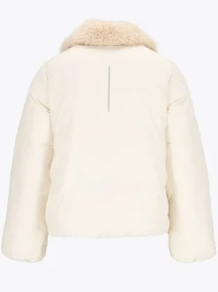 Mode Flex Warm Jakke D Kort vattert jakke med avtakbar teddykrage