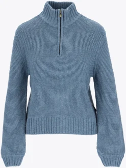 Mode HZ Strikk D Myk strikkegenser i ullblanding med halfzip