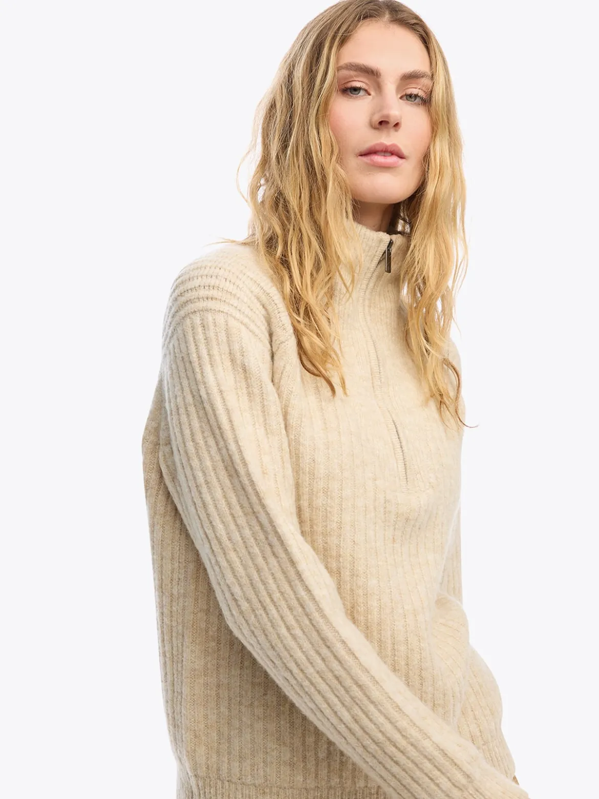Mode Iris HZ Genser D Halfzip strikkegenser til dame