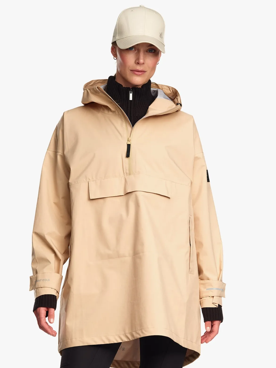 Mode 3L Poncho D Tynn og lett 3-lags poncho til dame
