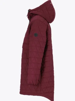 Mode Quilted Anorak D Quiltet anorakk i oversized fasong