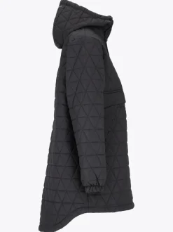 Mode Quilted Anorak D Quiltet anorakk i oversized fasong
