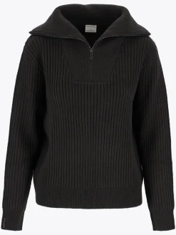 Mode Rib HZ Knit D Halfzip strikkegenser til dame