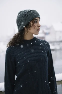 Mode Rib RN Sweater U Ribbestrikket genser i ullblanding