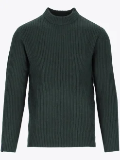 Mode Rib RN Sweater U Ribbestrikket genser i ullblanding