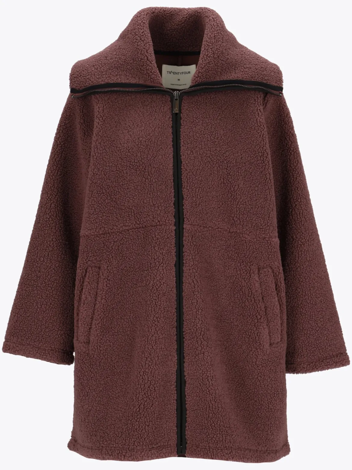 Mode Teddy Kåpe D Varm teddyfleece-kåpe