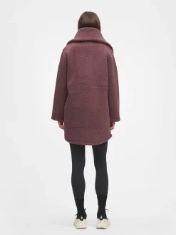 Mode Teddy Kåpe D Varm teddyfleece-kåpe