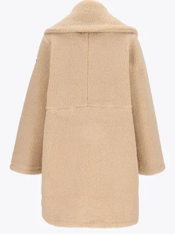 Mode Teddy Kåpe D Varm teddyfleece-kåpe