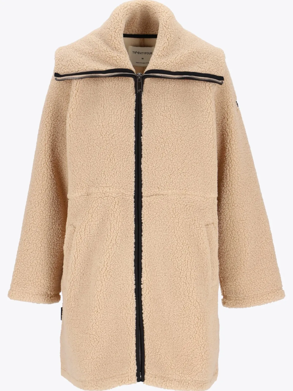 Mode Teddy Kåpe D Varm teddyfleece-kåpe