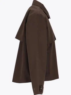 Mode Trench Jakke D Kort trenchcoat til dame