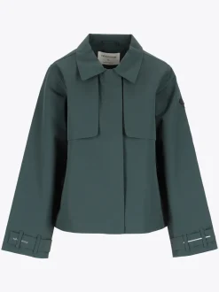 Mode Trench Jakke D Kort trenchcoat til dame
