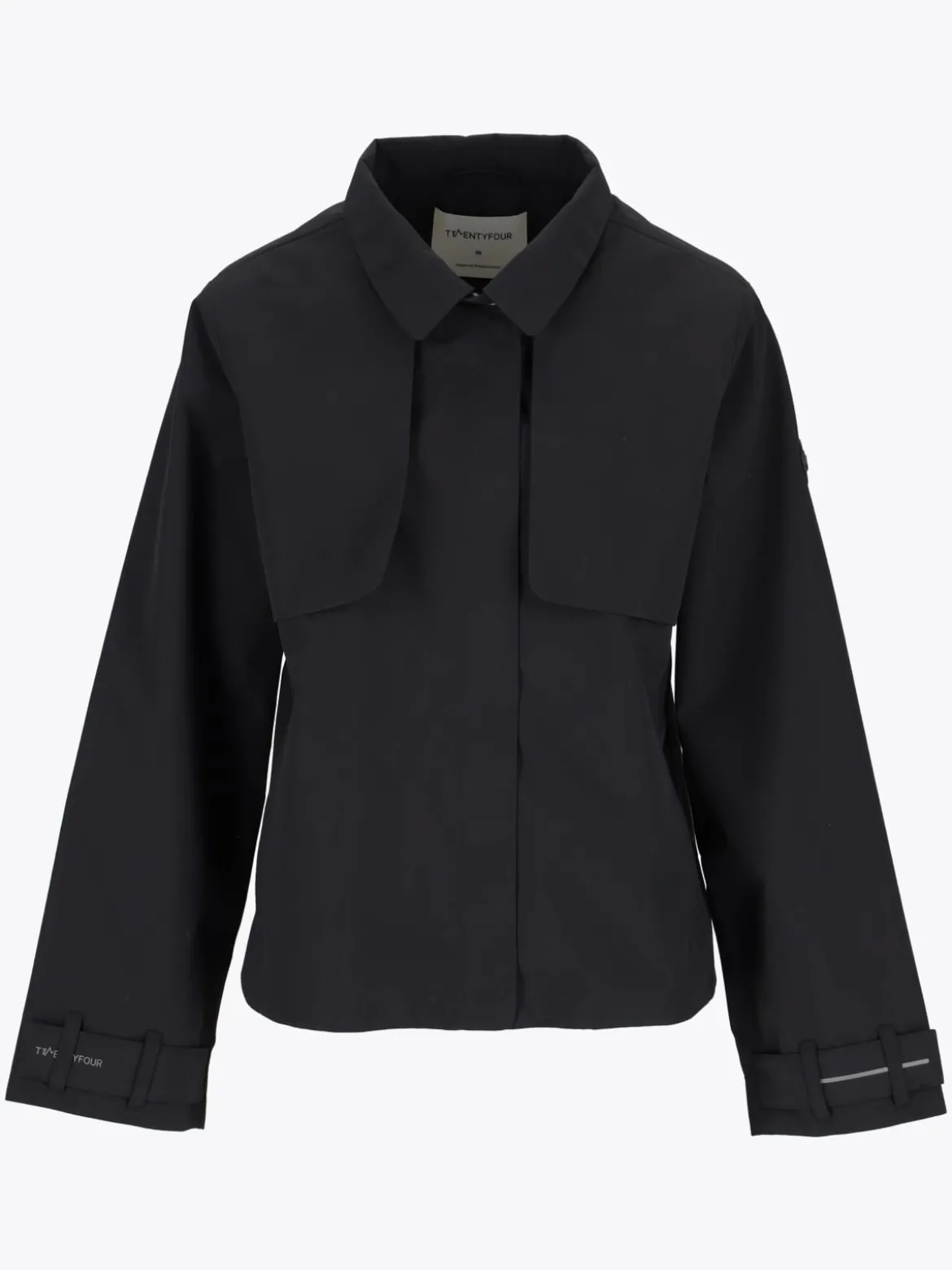 Mode Trench Jakke D Kort trenchcoat til dame