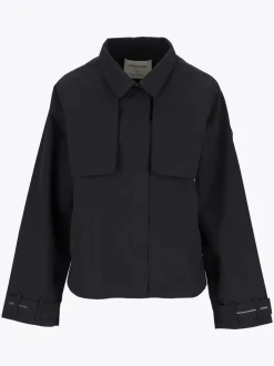 Mode Trench Jakke D Kort trenchcoat til dame