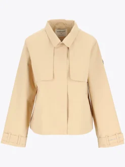 Mode Trench Jakke D Kort trenchcoat til dame