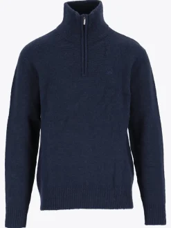 Venture Light Strikk H Halfzip genser i ullblanding til herre